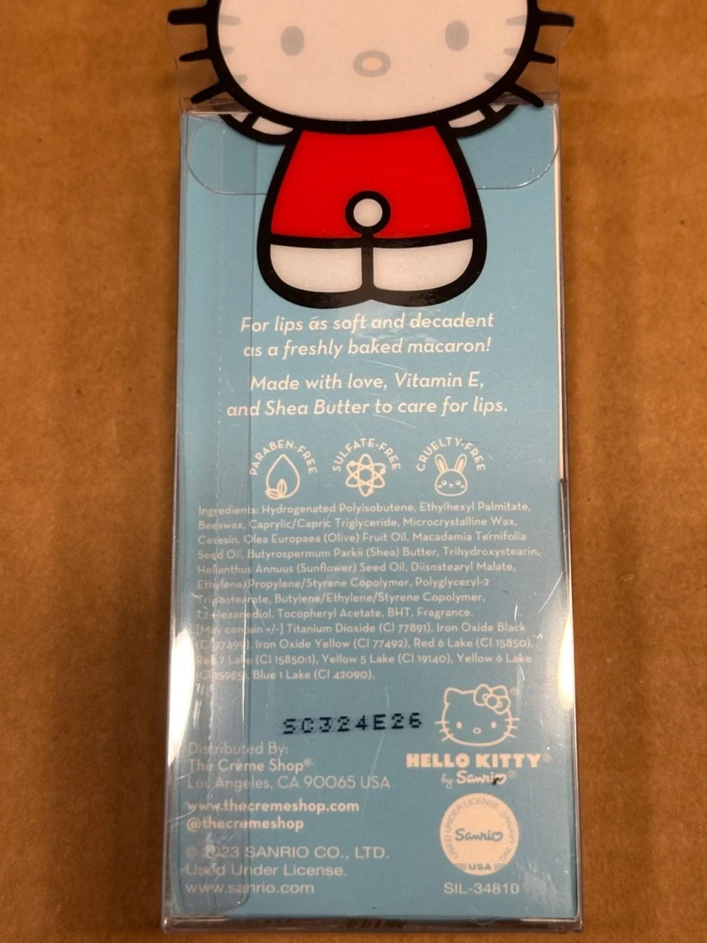 The Crème Shop x Hello Kitty Blue Macaron Lip Balm - Limited Edition